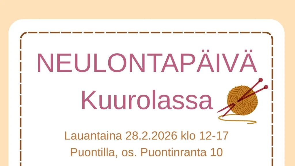 Neulontapäivä Kuurolassa