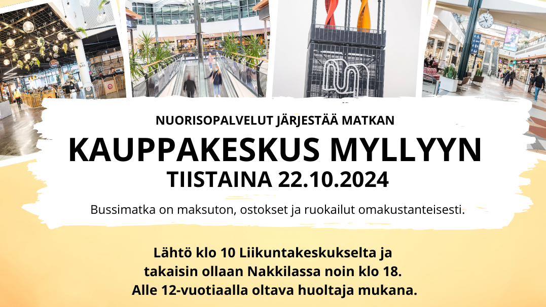 Ostosreissu kauppakeskus Myllyyn Raisioon