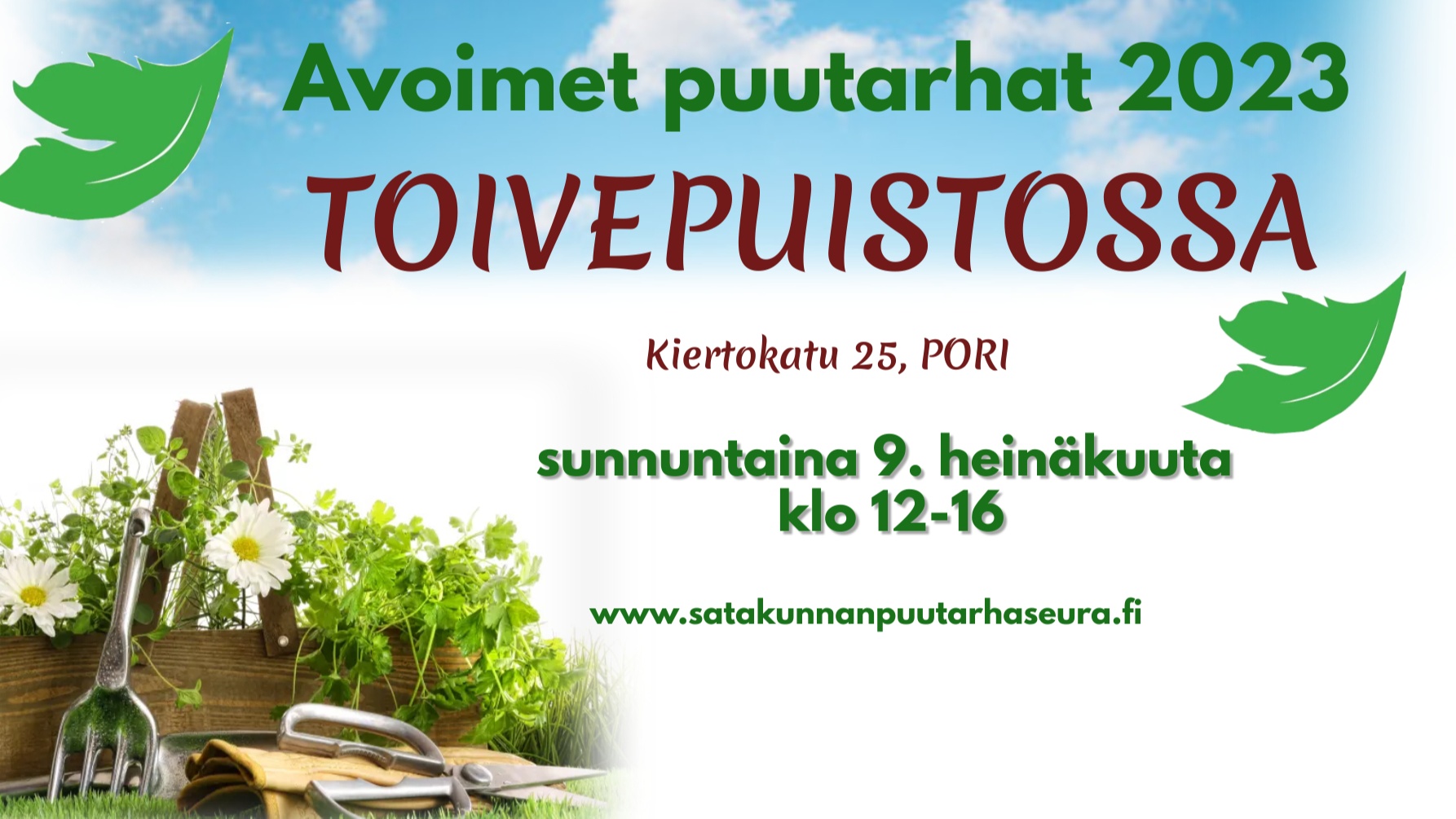 Avoimet Puutarhat -tapahtuma Toivepuistossa