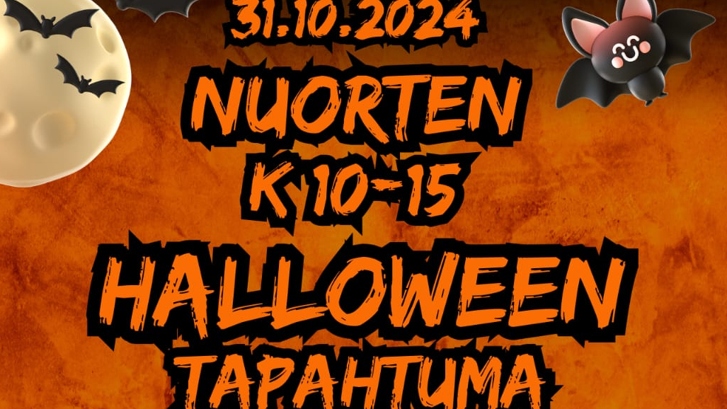 
        Nuorten Halloween-tapahtuma 10-15-vuotiaille
    