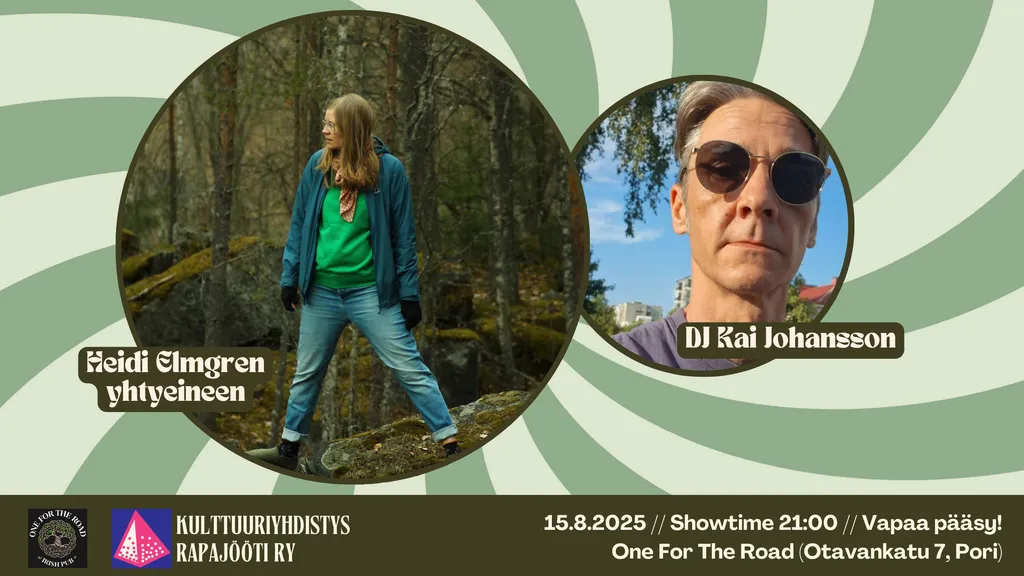 
        Heidi Elmgren yhtyeineen + DJ Kai Johansson
    