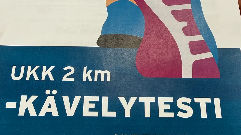 Kävelytesti Kankaanpään yleisurheilukentällä