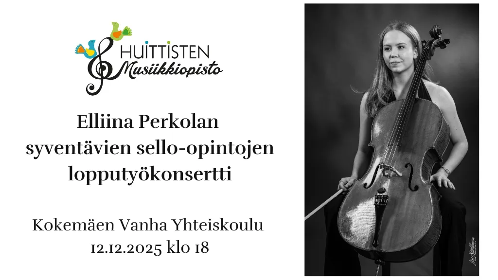 Elliina Perkolan syventävien sello-opintojen lopputyökonsertti