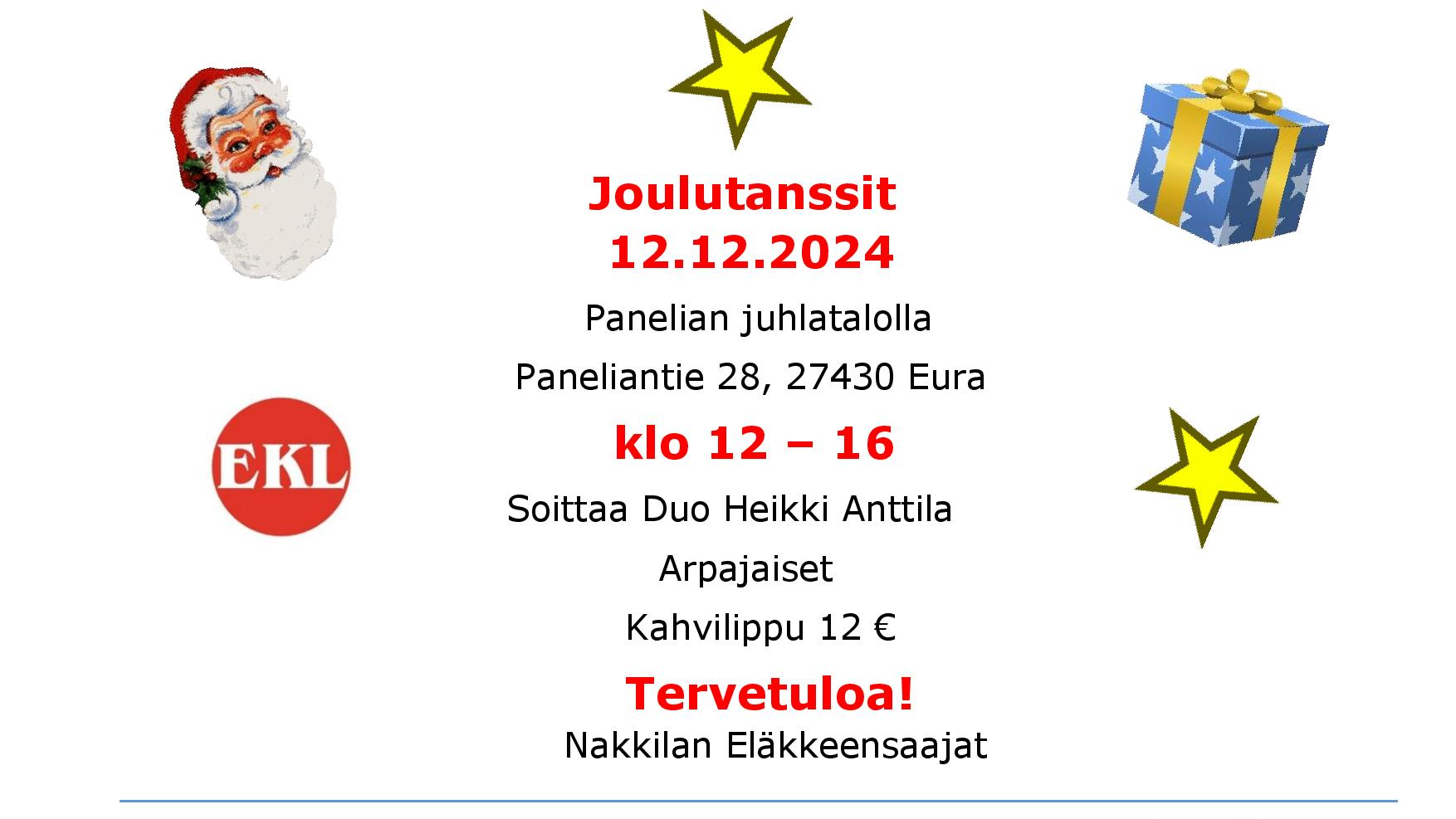 Nakkilan Eläkkeensaajien joulutanssit