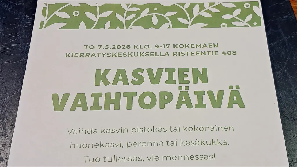 Kasvien vaihtopäivä!