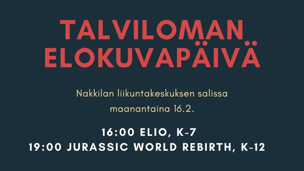 Talviloman elokuvapäivä 16.2.2026