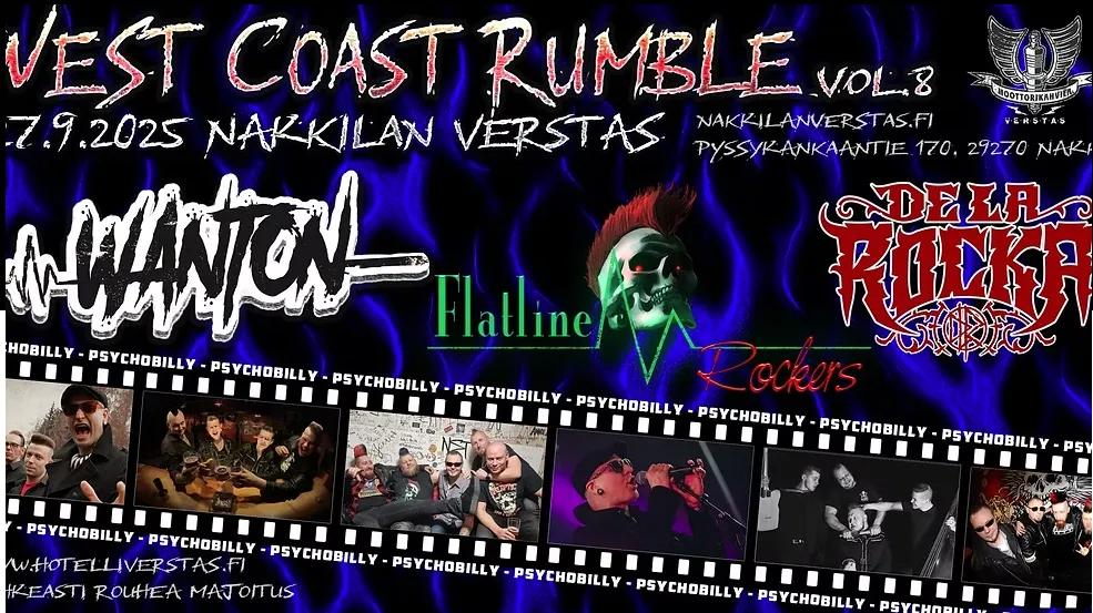 West Coast Rumble vol. 8 – Psychobilly Night 27.9.2025