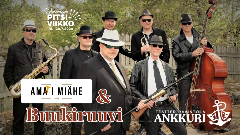 Mustan pitsin yönä elävää musiikkia teatteriravintola Ankkurissa 