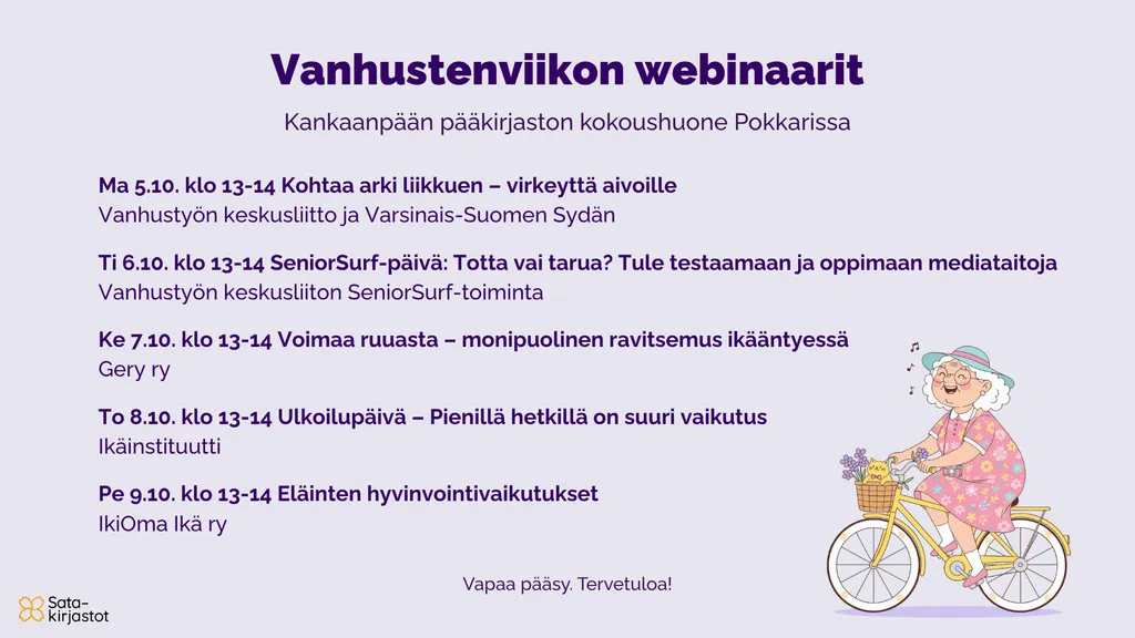 Vanhustenviikon webinaarit