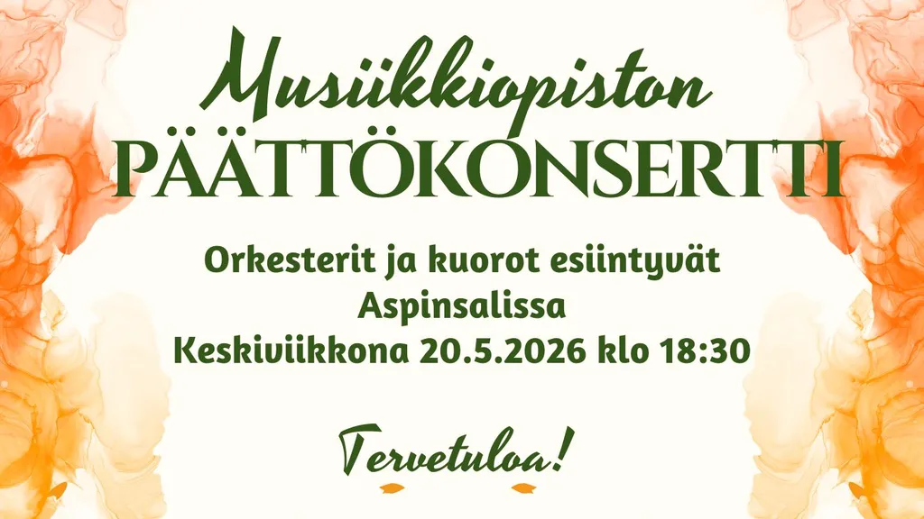 Kankaanpään musiikkiopiston päättökonsertti