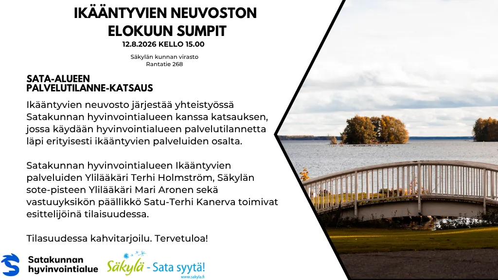 Ikääntyvien neuvoston elokuun Sumpit
