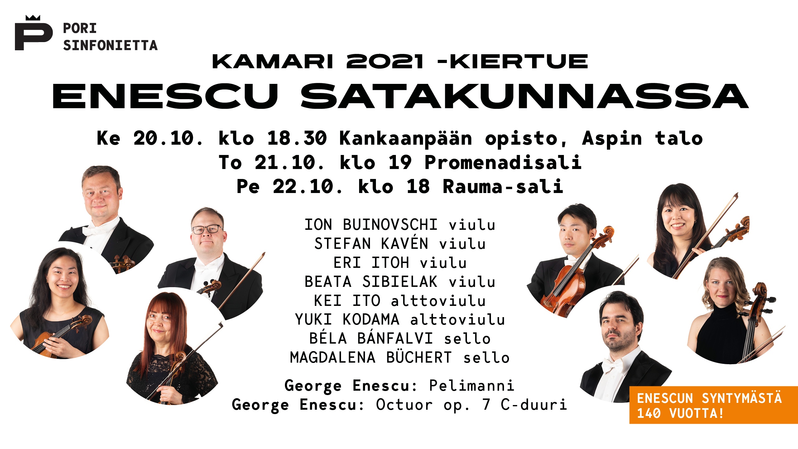 Kamari 2021 -kiertue: Enescu Satakunnassa – Pori