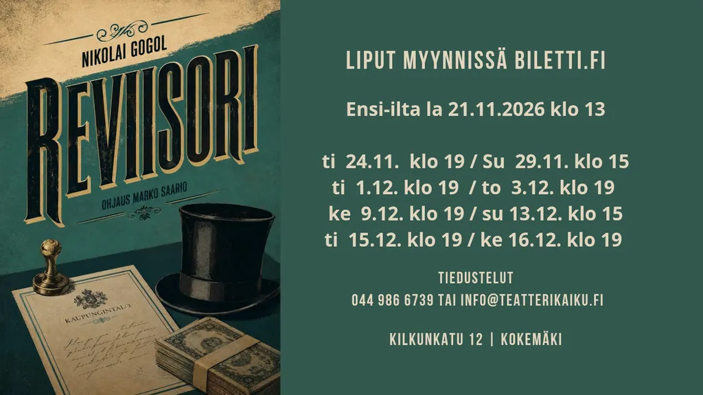 Reviisori – Nikolai Gogol klassikkokomedia