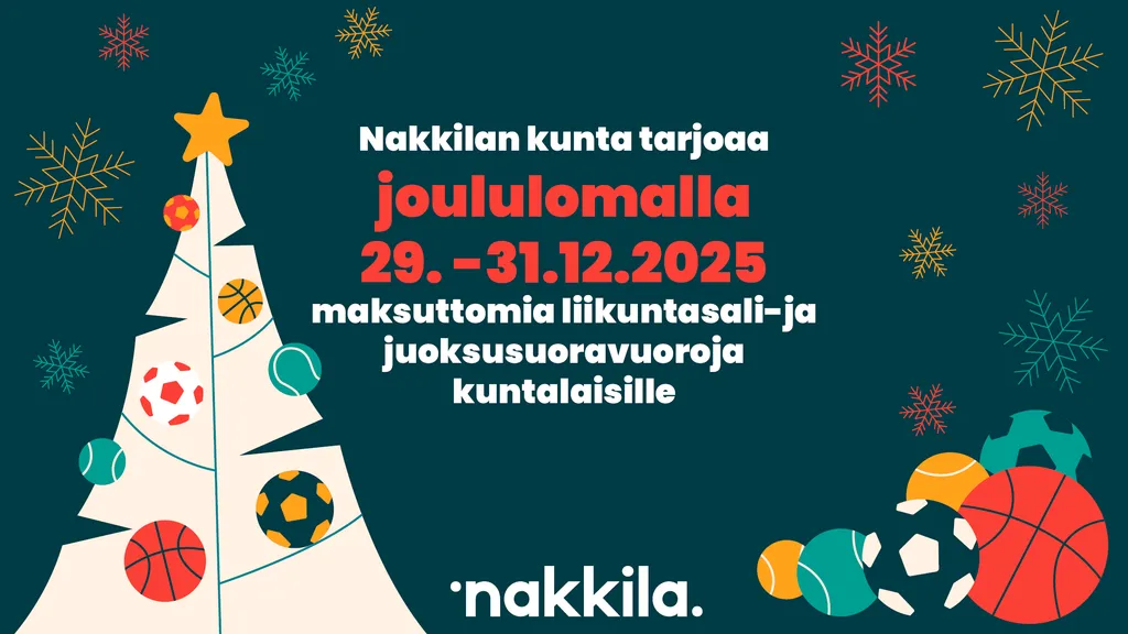 Maksuttomia liikuntasali-ja juoksusuoravuoroja kuntalaisille Nakkilassa