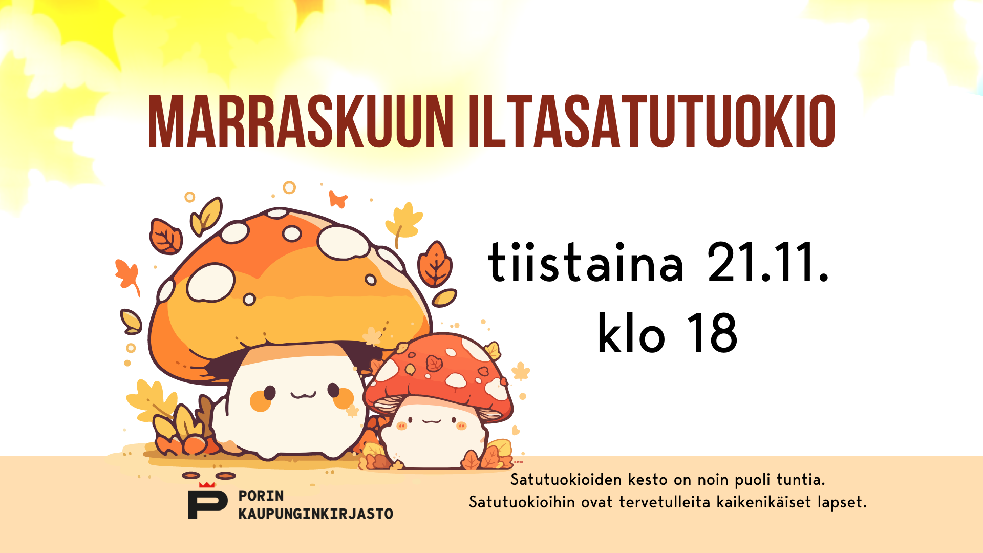 Porin pääkirjaston iltasatutuokio