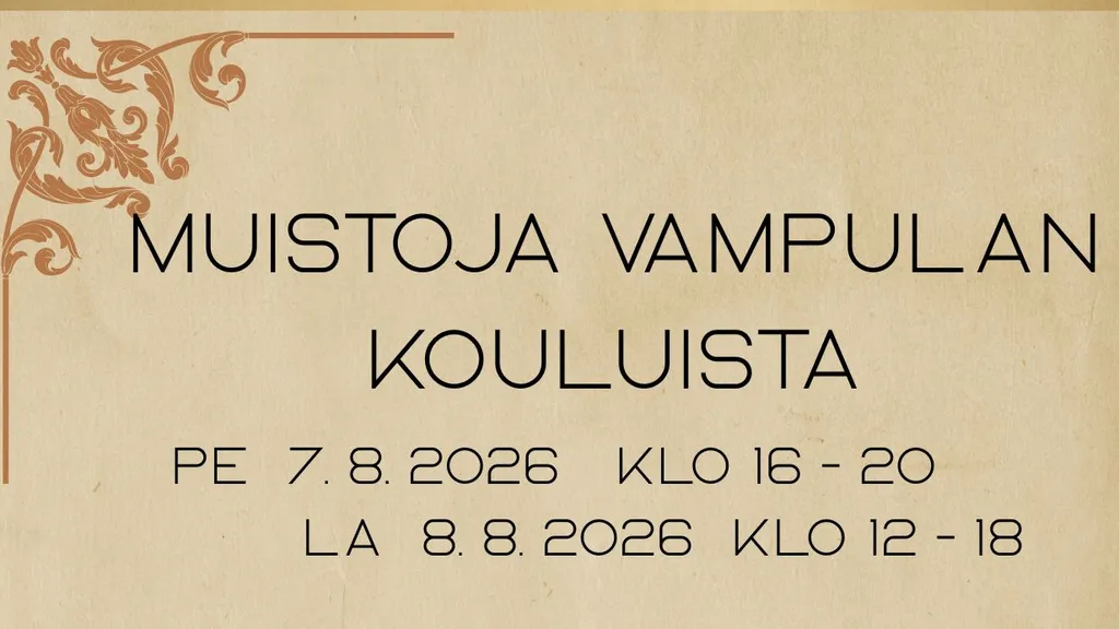 Muistoja Vampulan kouluista
