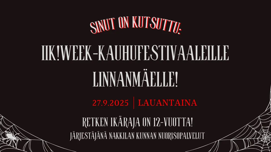 Nakkilan kunnan retki Linnanmäen Kauhufestivaaleille 27.9.2025!