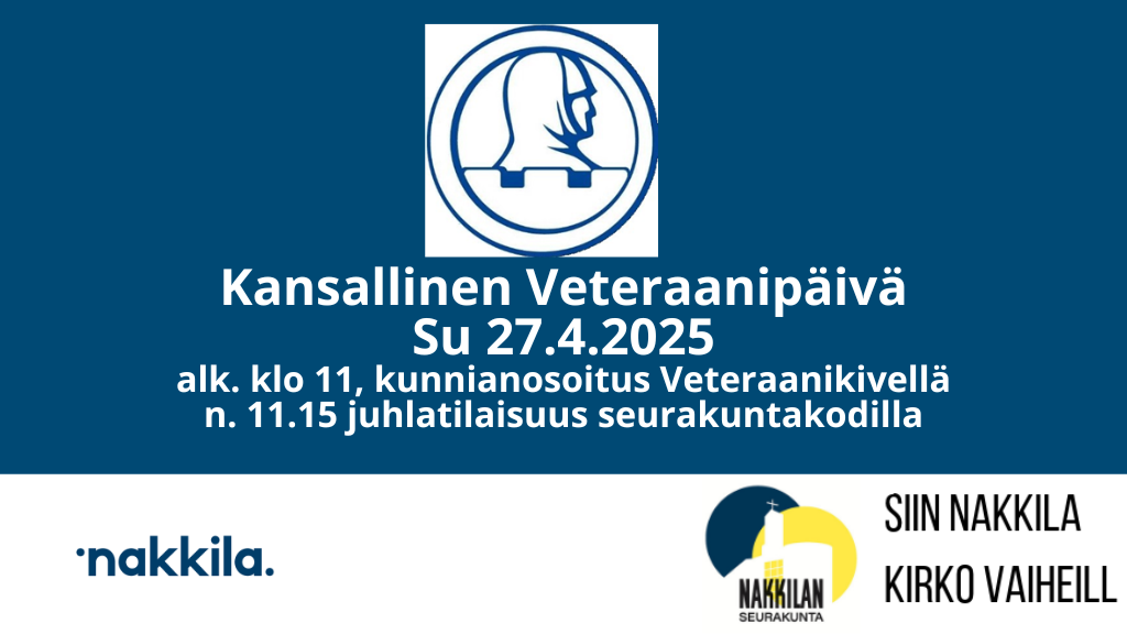 Kansallinen veteraanipäivä -juhlatilaisuus Nakkilassa