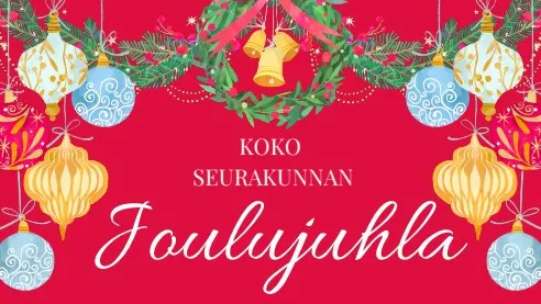 Koko seurakunnan yhteinen joulujuhla Aittakarin leirikeskuksessa